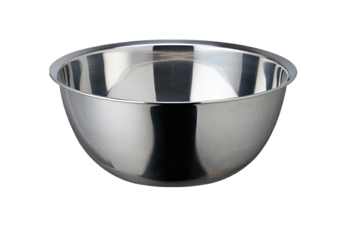 Shimoyama Stainless Steel Bowl 24cm, ideal for whisking and stirring, crafted from durable 304 stainless steel. Designed to nest with strainers, reflecting Knifewear's dedication to high-quality Japanese kitchen tools.