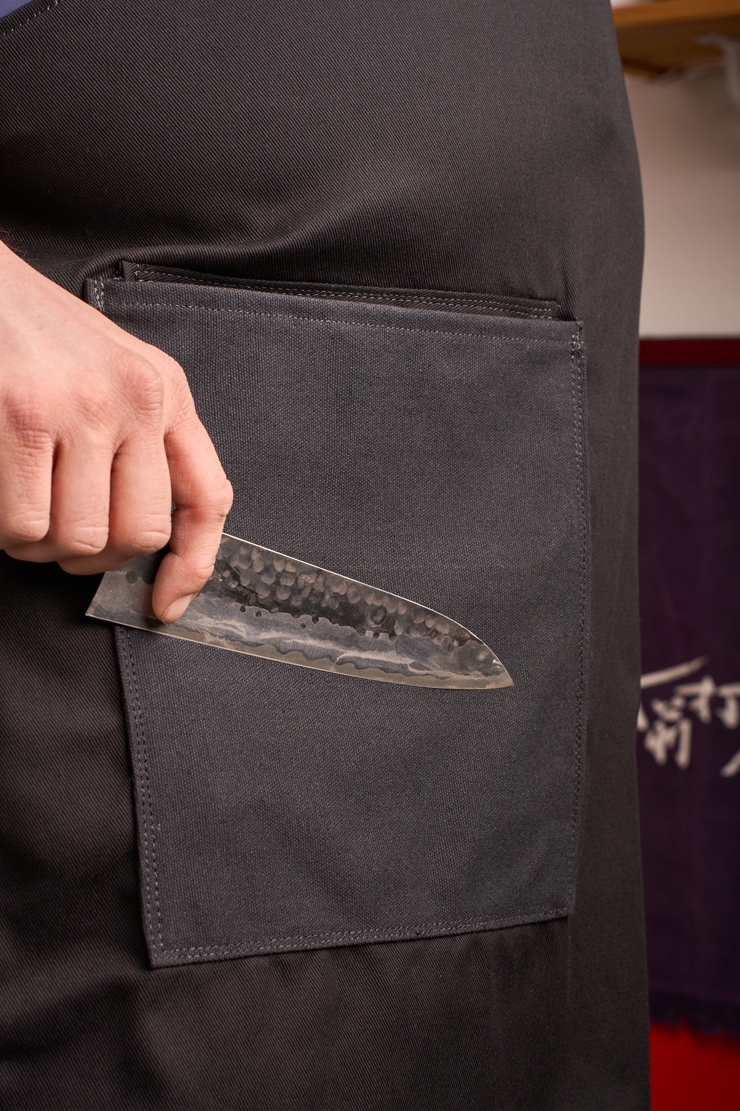 Knifewear Good-As Apron - Black Cotton Twill