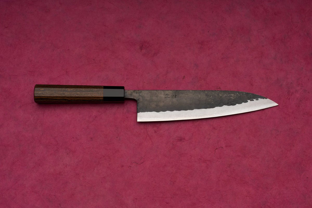 Munetoshi Shirogami Kurouchi Tsuchime Gyuto 210mm