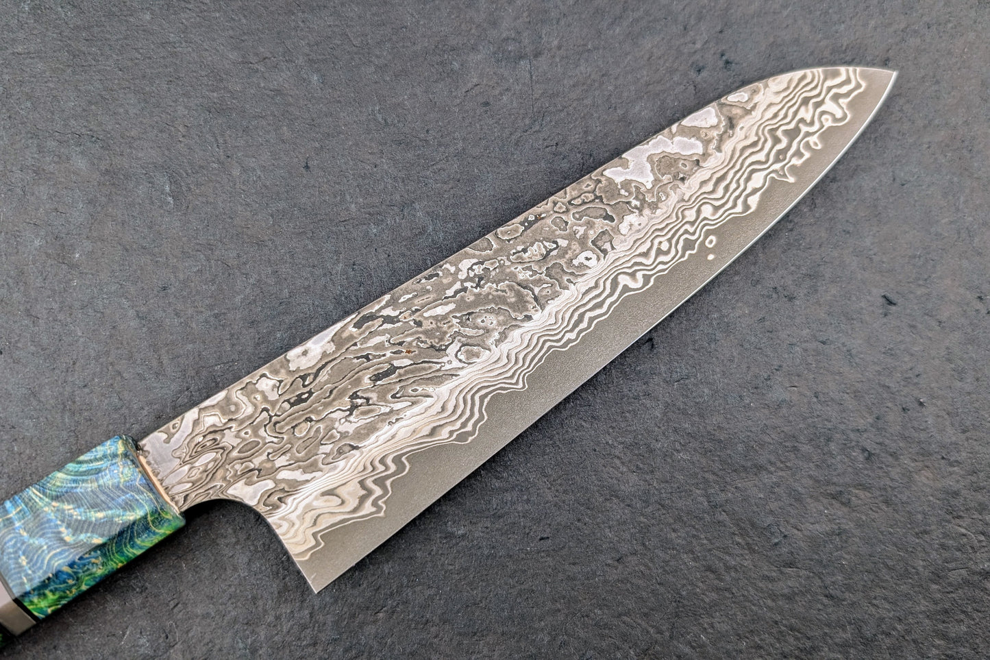 Nigara SLD Damascus Kurozome Gyuto 210mm from Nigara Hamono