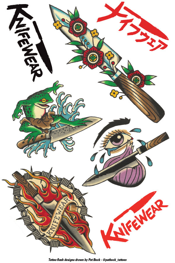 Knifewear Temporary Tattoos