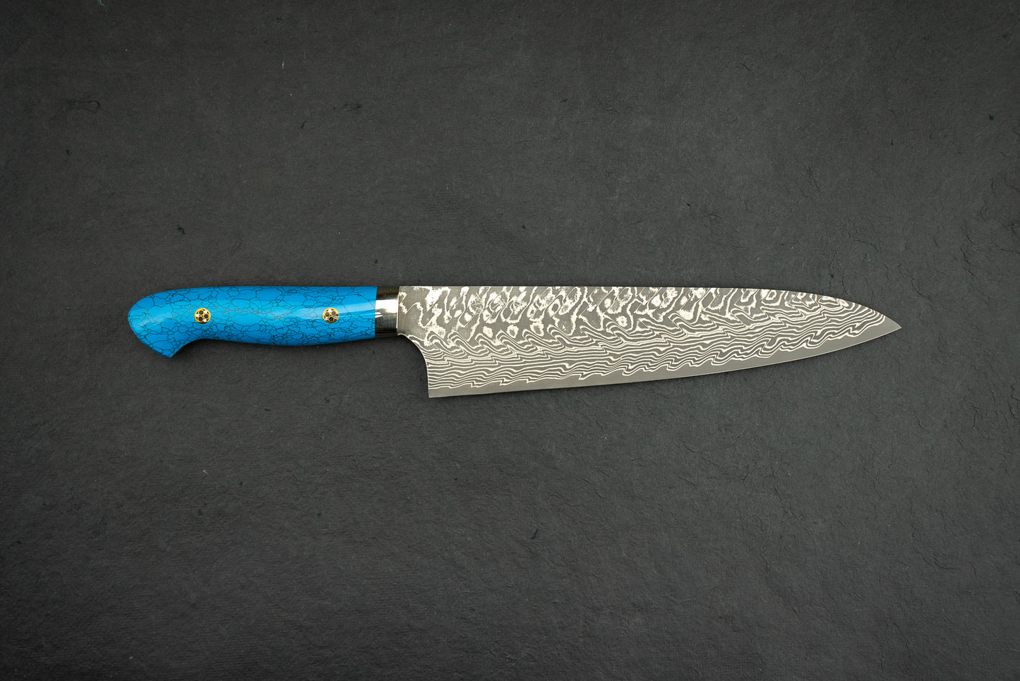 Yoshimi Kato SG2 Black Damascus Western Gyuto 210mm from Yoshimi Kato