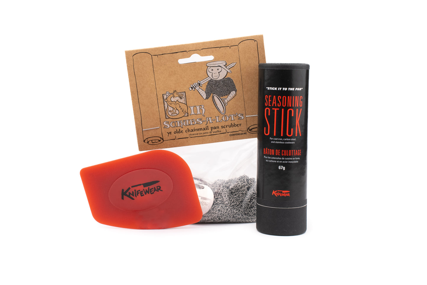 Knifewear Cast Iron and Carbon Steel Pan Care Kit from Knifewear