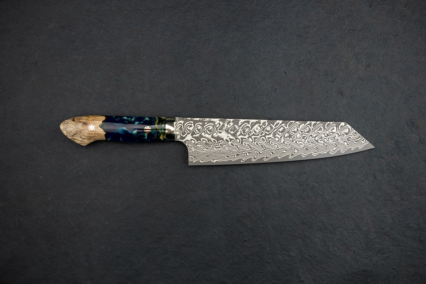 Yoshimi Kato SG2 Damascus Black Western Kiritsuke Bunka 200mm from Yoshimi Kato