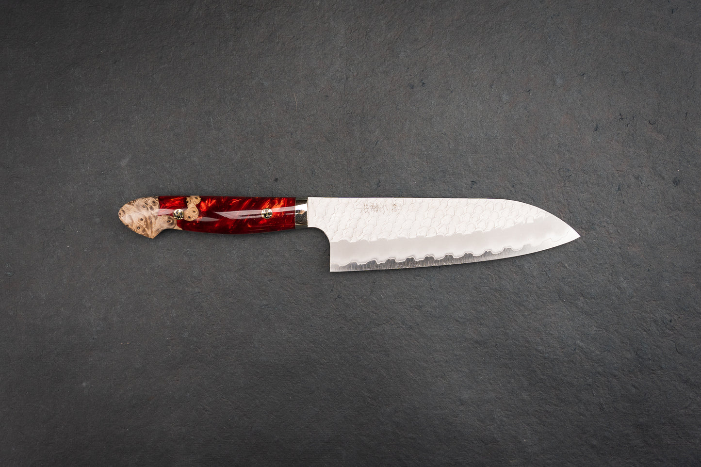 Nigara SG2 Migaki Tsuchime Western Santoku 180mm from Nigara Hamono