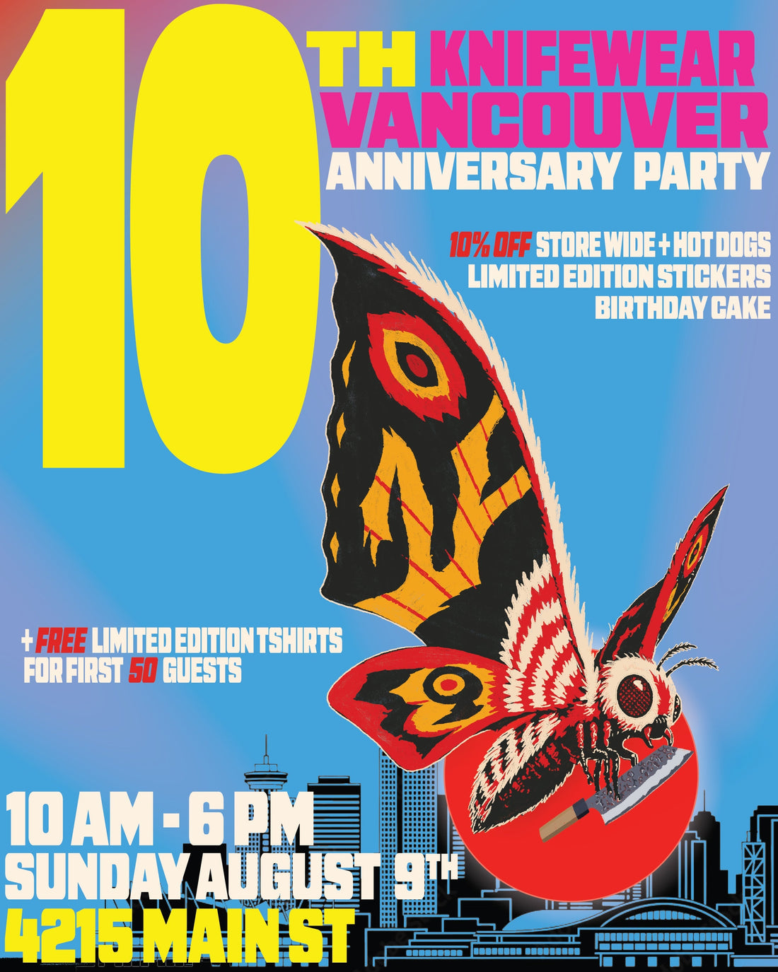 Knifewear Vancouver 10th Anniversary Party