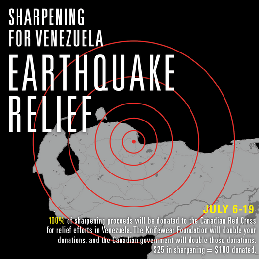 Sharpening for Venezuela Earthquake Relief, July 6-19