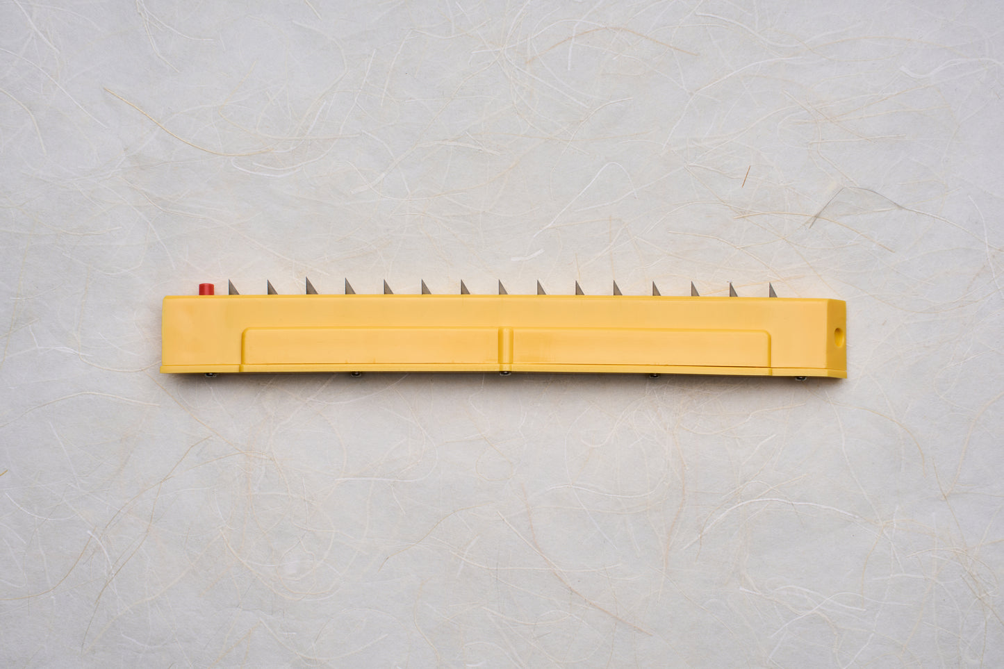 Replacement Blades for Chiba Mandoline Slicers; shown is a yellow handle with triangular metal blades for wallpaper scoring, relevant to precision chef tools.