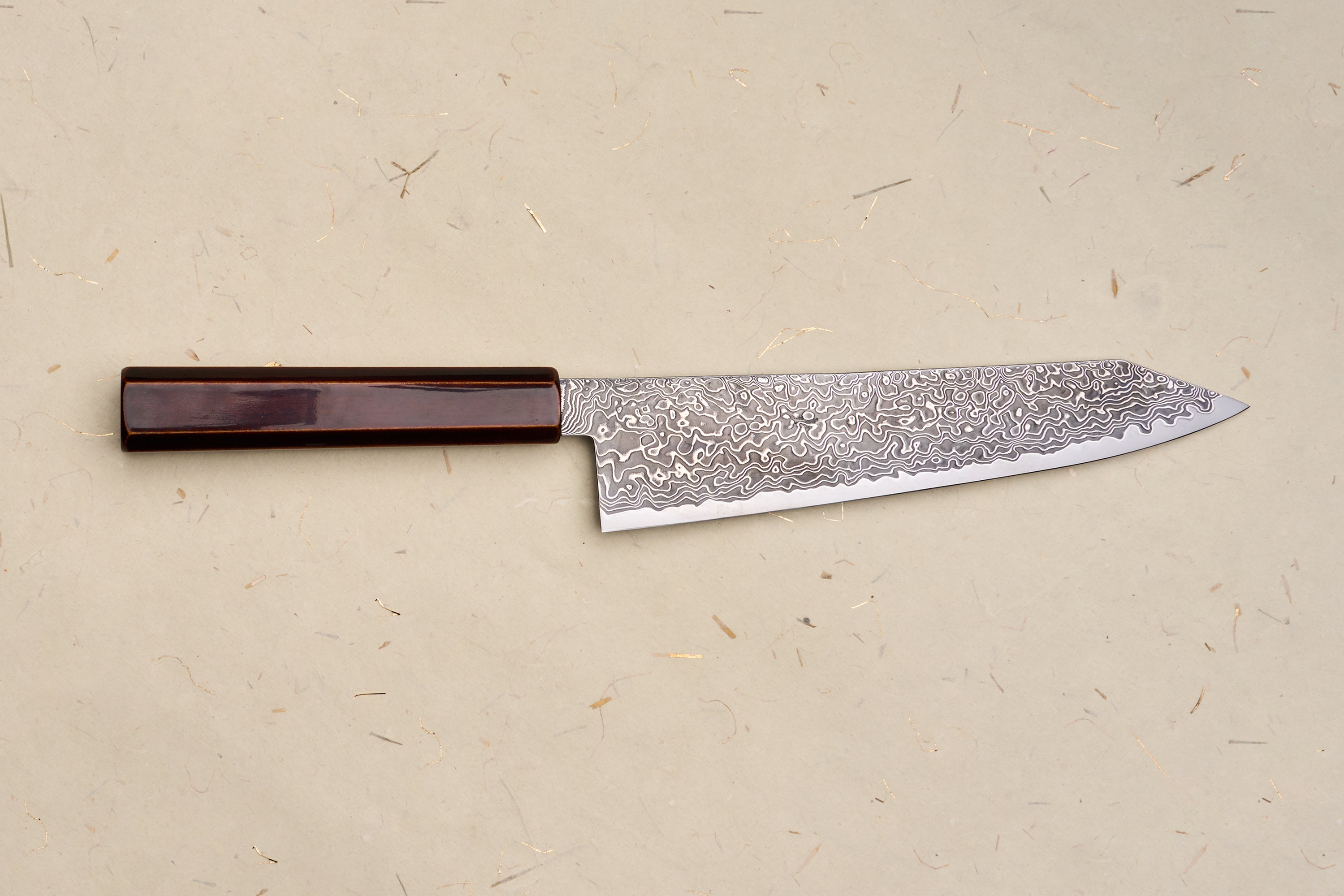 Manche personnalisé Hatsukokoro Ryuhyo SG2 Damas Kiritsuke Gyuto 210mm