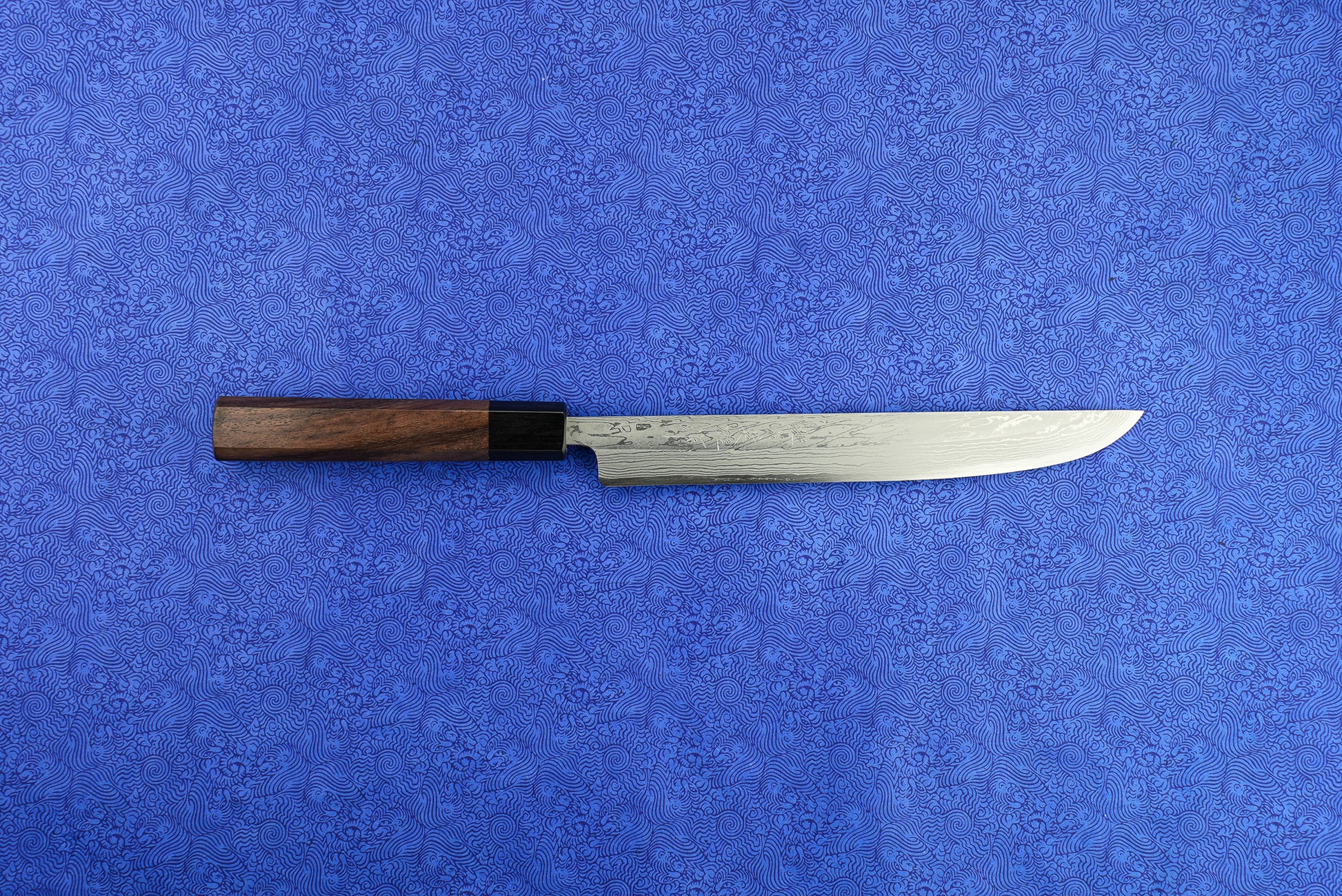 Hideo Kitaoka Shirogami Suminagashi Matsuba 210mm from Hideo Kitaoka