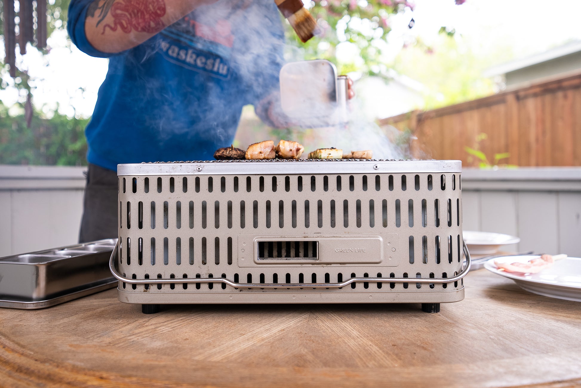 Green Life Shichirin Konro Charcoal BBQ Grill from GREEN LIFE