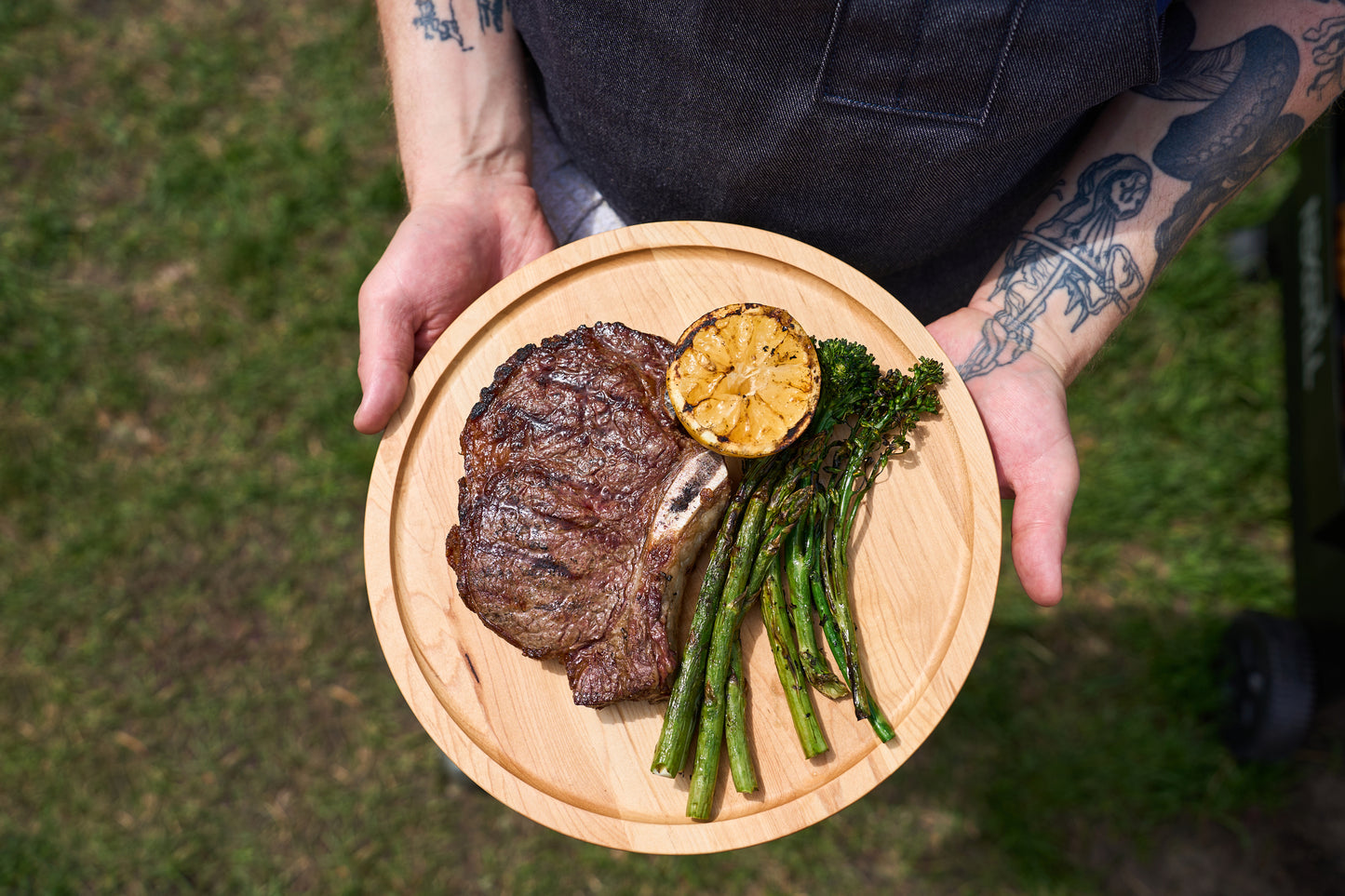Set of 4 WoodForChef Tapas/Steak Plates
