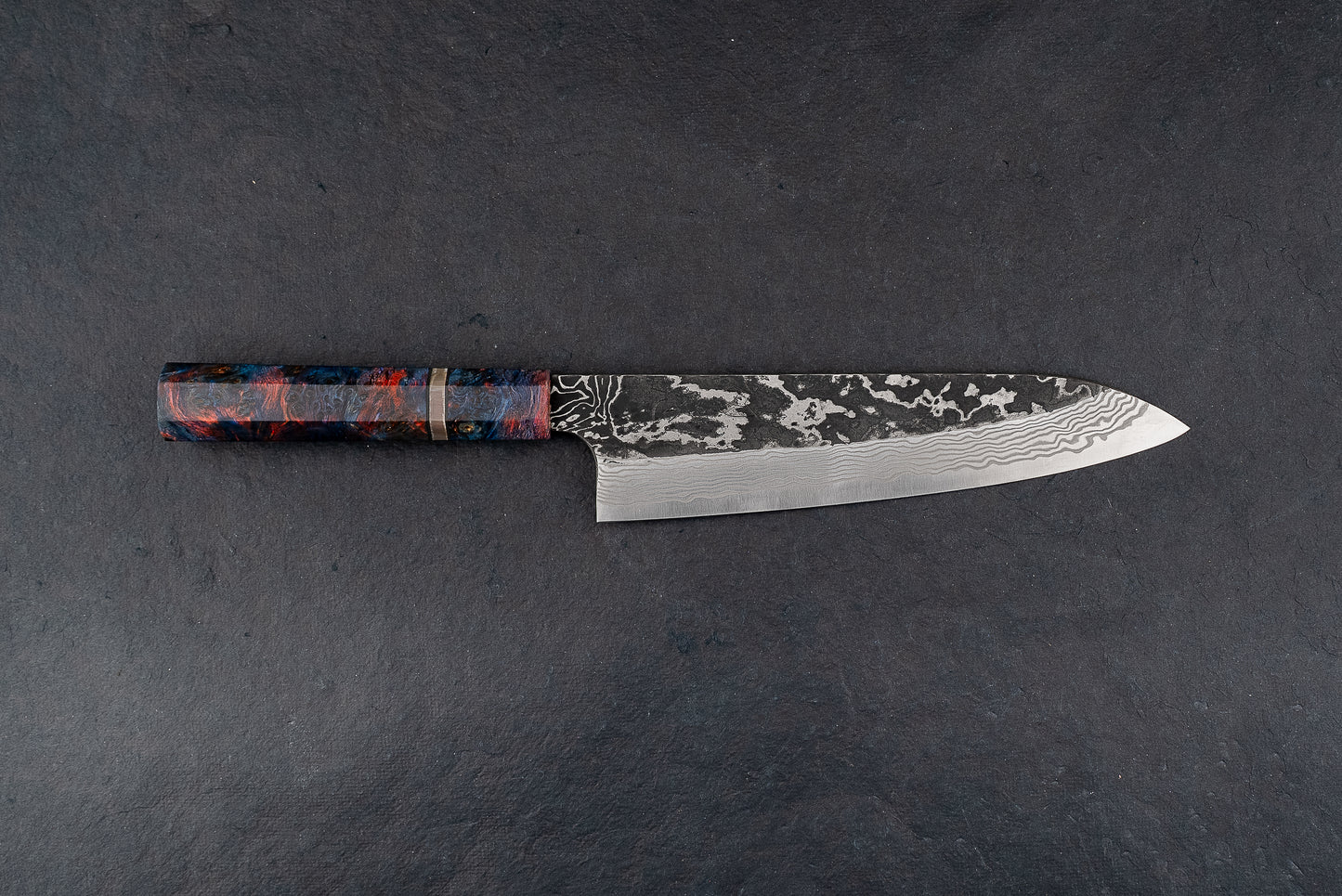 Hatsukokoro Nigara SLD Kurouchi Damascus Gyuto 210mm from Nigara Hamono