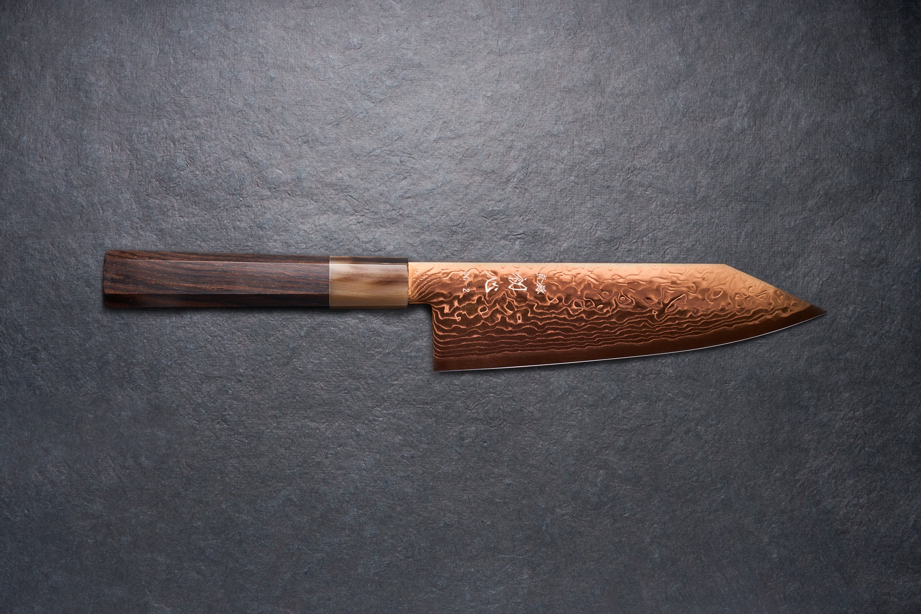 Hatsukokoro Ryuhyo SG2 Damas CUIVRE Bunka 165mm