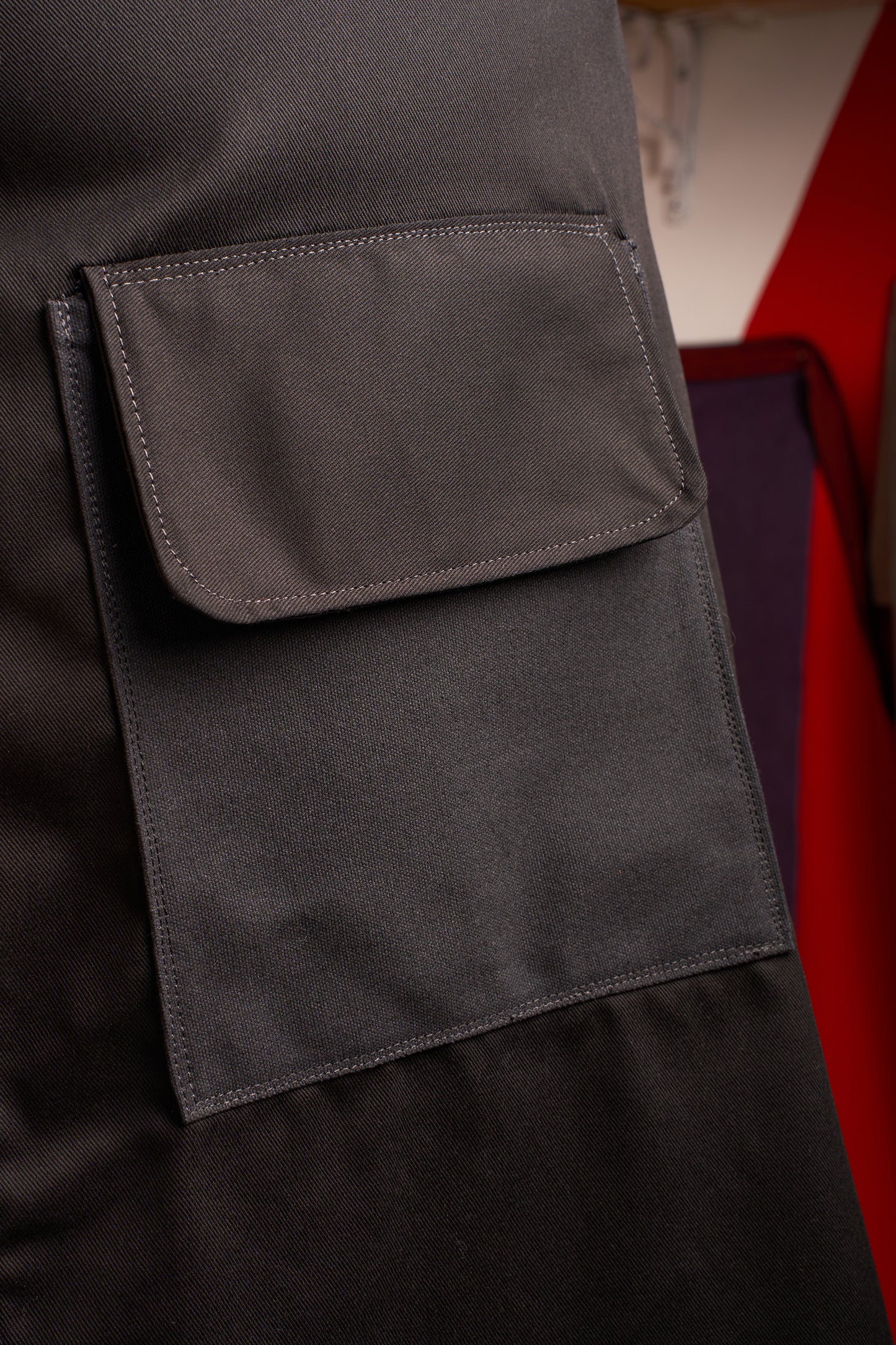 Knifewear Good-As Apron - Black Cotton Twill