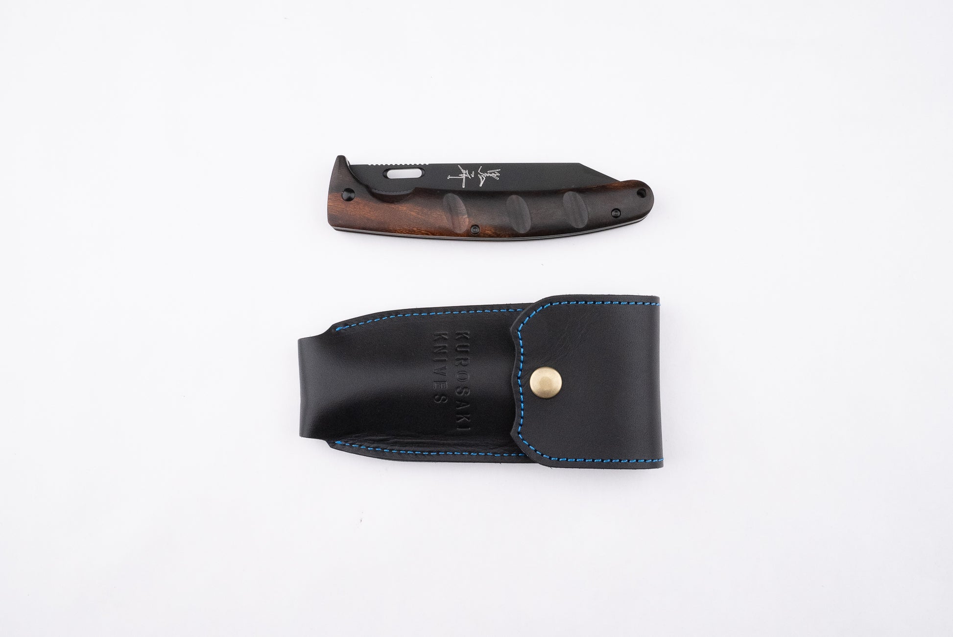 Yu Kurosaki SG2 Black Leopard Folding Knife 110mm from Yu Kurosaki