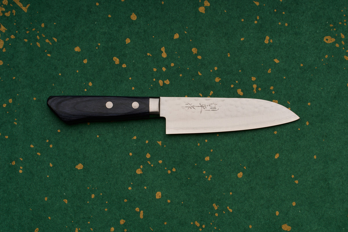 Masutani Kokuryu VG10 Tsuchime Damascus Ko-Santoku 130mm