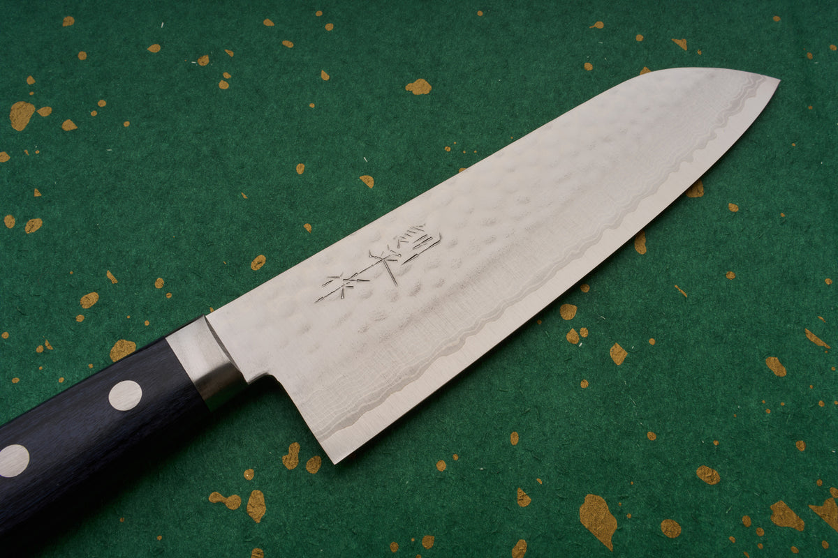 Masutani Kokuryu VG10 Tsuchime Damascus Santoku 165mm