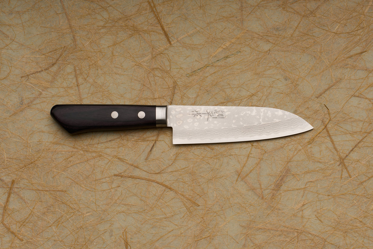 Masutani VG10 Damascus Western Ko-Santoku 130mm