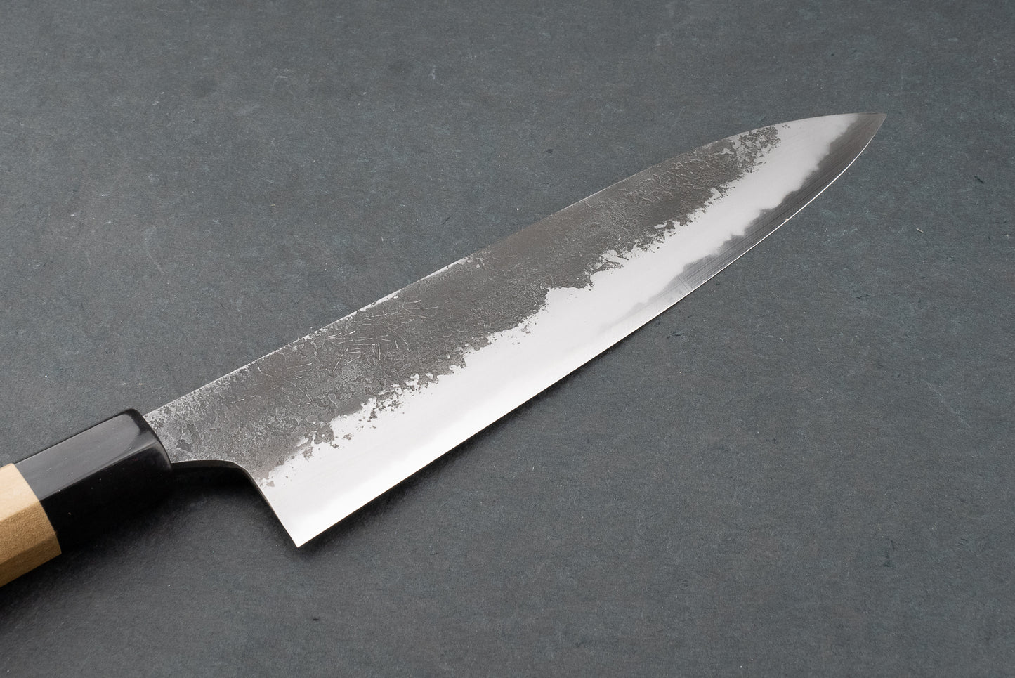 Mazaki Shirogami Nashiji Kurouchi Gyuto 210mm from Naoki Mazaki