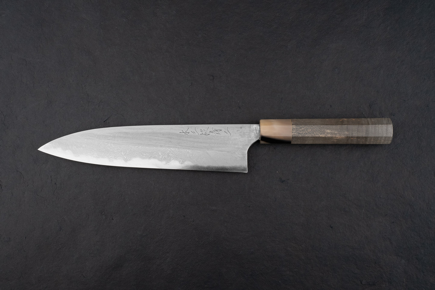Mazaki Aogami Damascus Gyuto 210mm from Naoki Mazaki