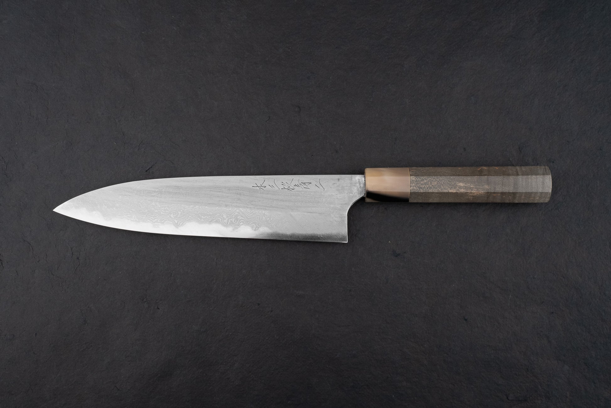 Mazaki Aogami Damascus Gyuto 210mm from Naoki Mazaki
