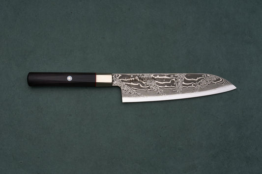 Mcusta Zanmai Hybrid III Splash Santoku 180mm