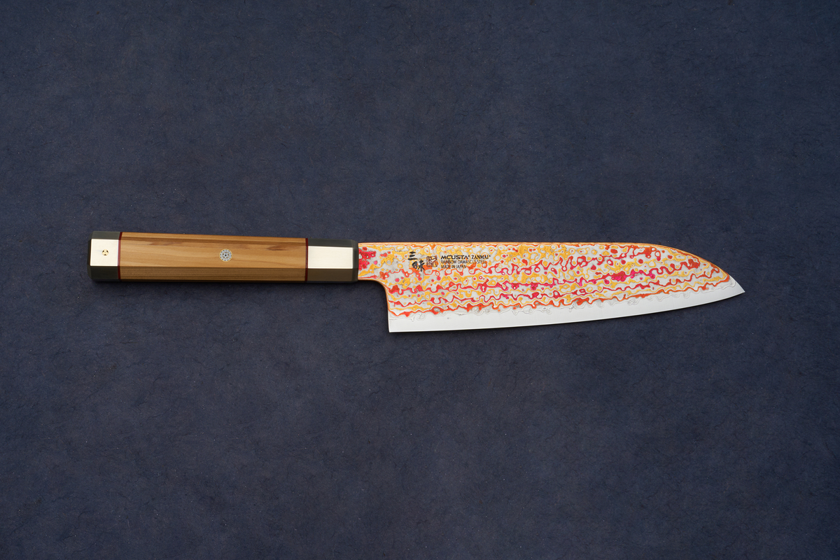 Mcusta Zanmai Ultimate III White Phoenix Santoku 180mm