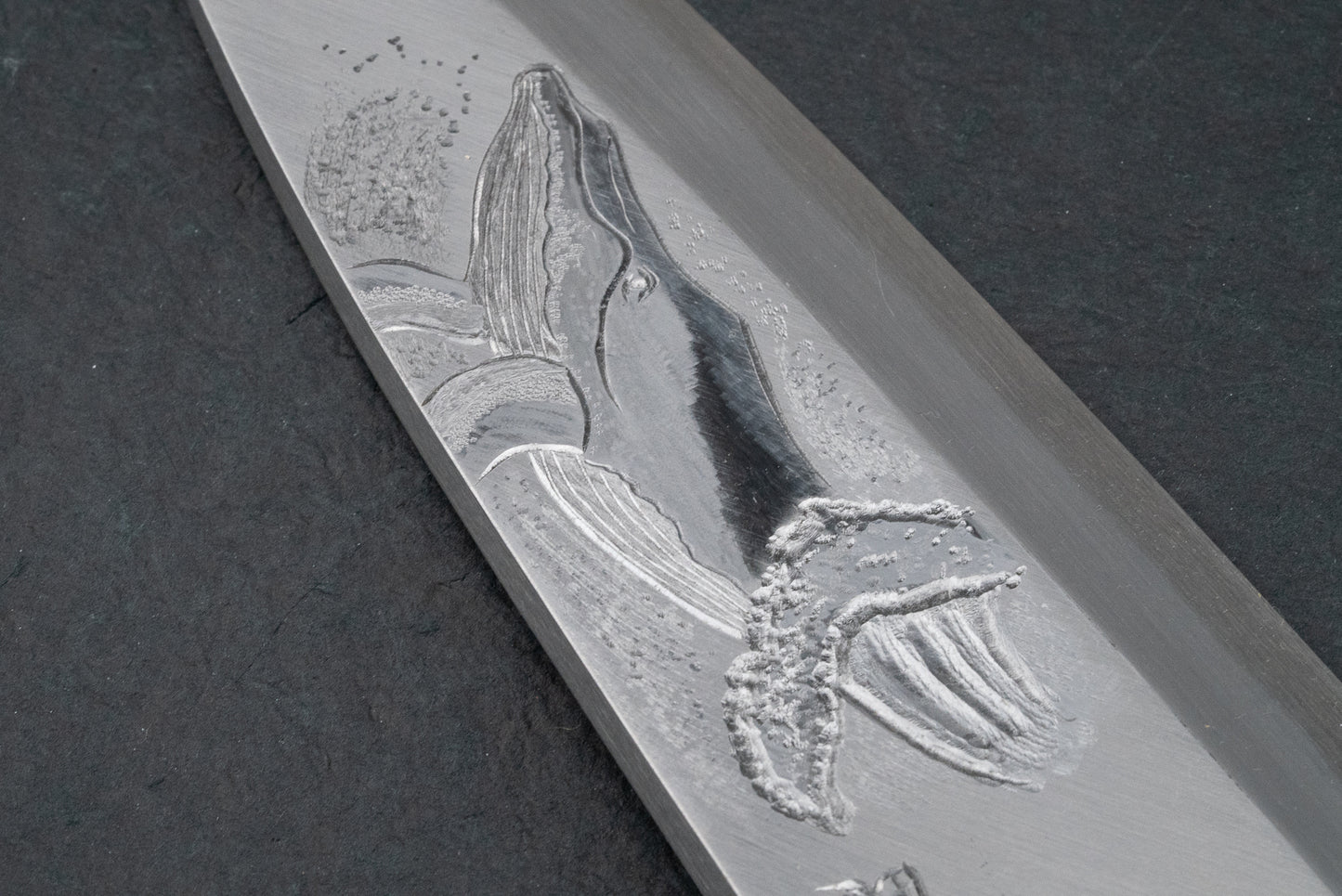 Sakai Takayuki Michiko Kubota Engraved Deba 240mm "Whale" from Sakai Takayuki