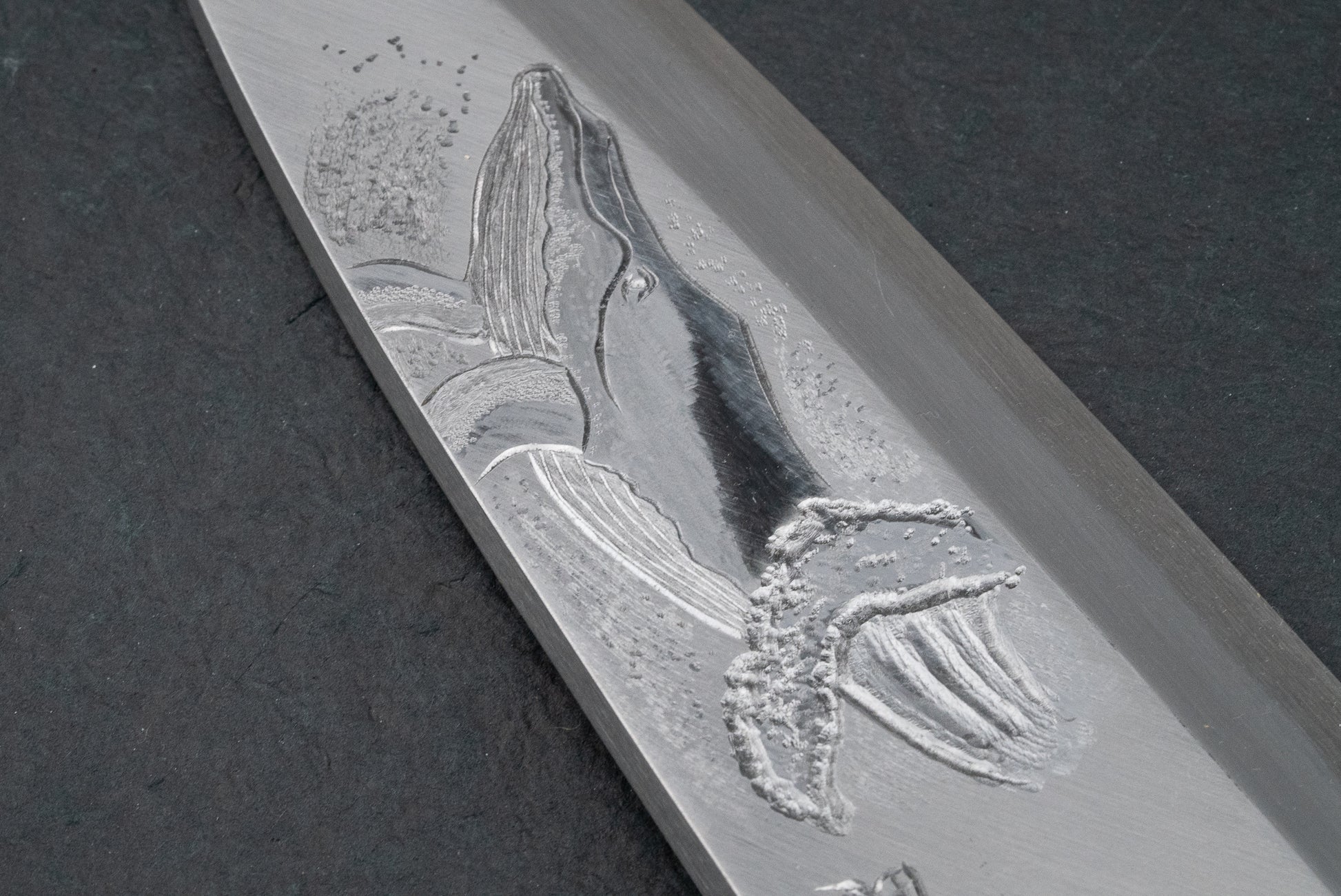 Sakai Takayuki Michiko Kubota Engraved Deba 240mm "Whale" from Sakai Takayuki