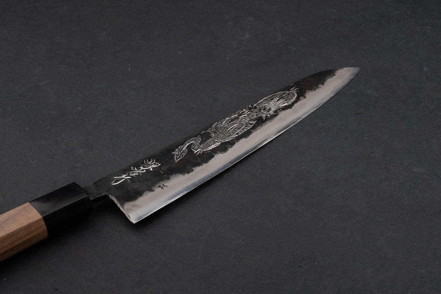 Sakai Takayuki Michiko Kubota Engraved Aogami Gyuto 240mm "Dragon" from Sakai Takayuki