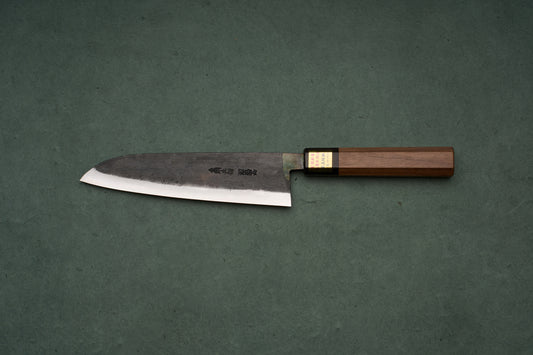 Moritaka AS Kurouchi Santoku 185mm