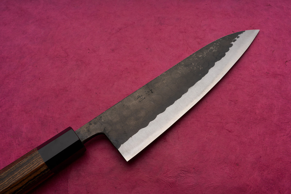 Munetoshi Shirogami Kurouchi Tsuchime Gyuto 210mm