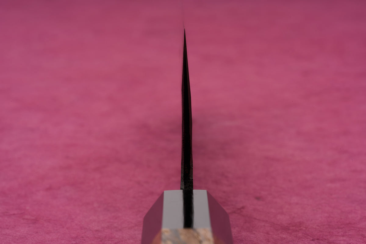 Munetoshi Shirogami Kurouchi Tsuchime Santoku 165mm