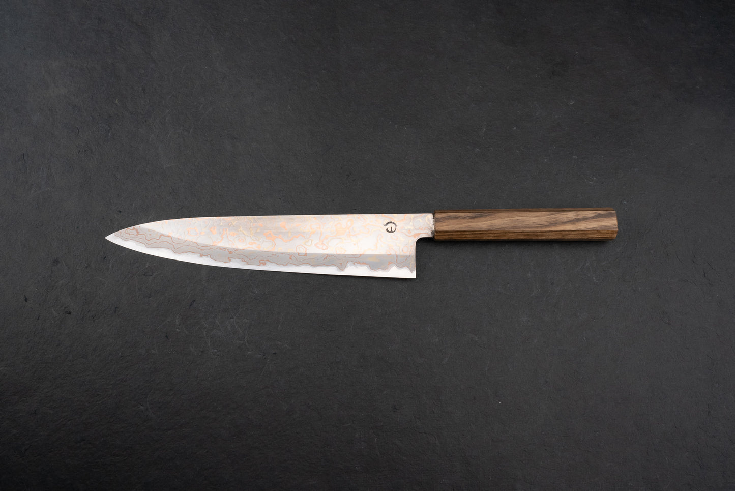 Mutsumi Hinoura V-toku Rainbow Damascus Gyuto 240mm from Mutsumi Hinoura