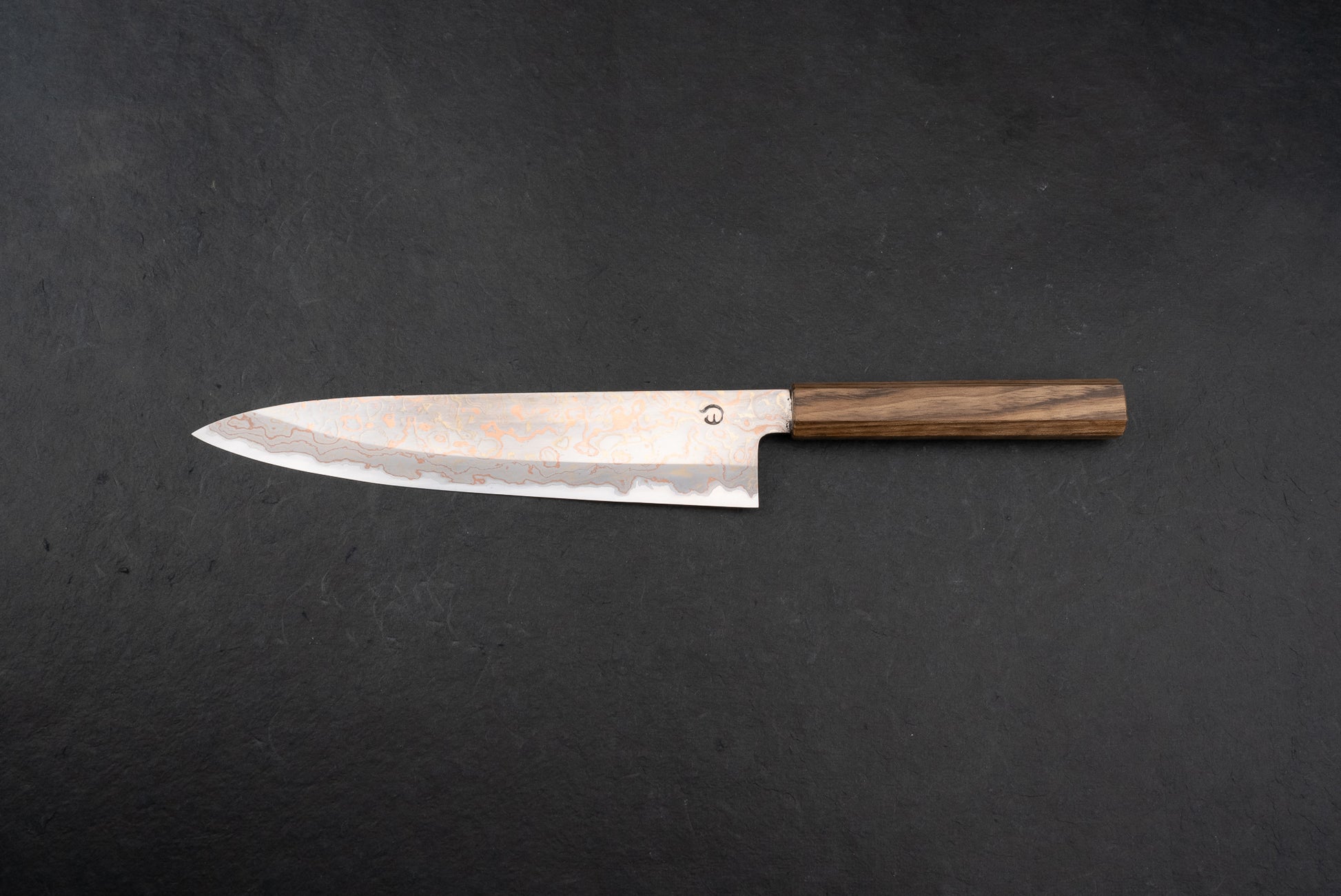 Mutsumi Hinoura V-toku Rainbow Damascus Gyuto 240mm from Mutsumi Hinoura