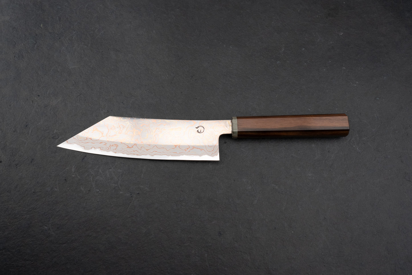 Mutsumi Hinoura V-toku Rainbow Damascus Hakata 180mm from Mutsumi Hinoura