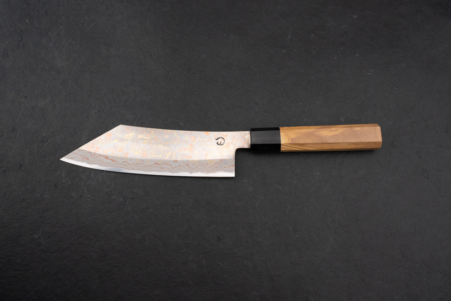 Mutsumi Hinoura V-toku Rainbow Damascus Hakata 180mm from Mutsumi Hinoura