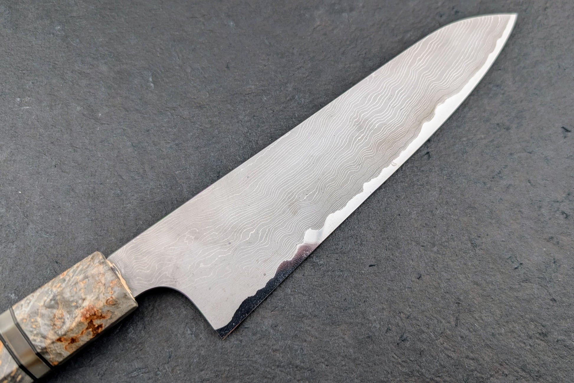 Nigara Aogami Tateyoko Damascus Gyuto 210mm from Nigara Hamono