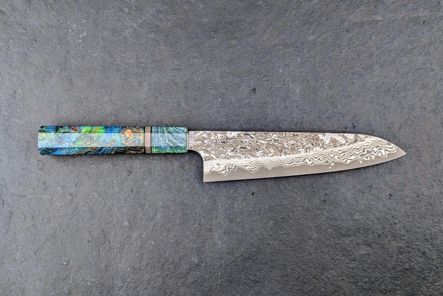 Nigara SLD Damascus Kurozome Gyuto 210mm from Nigara Hamono