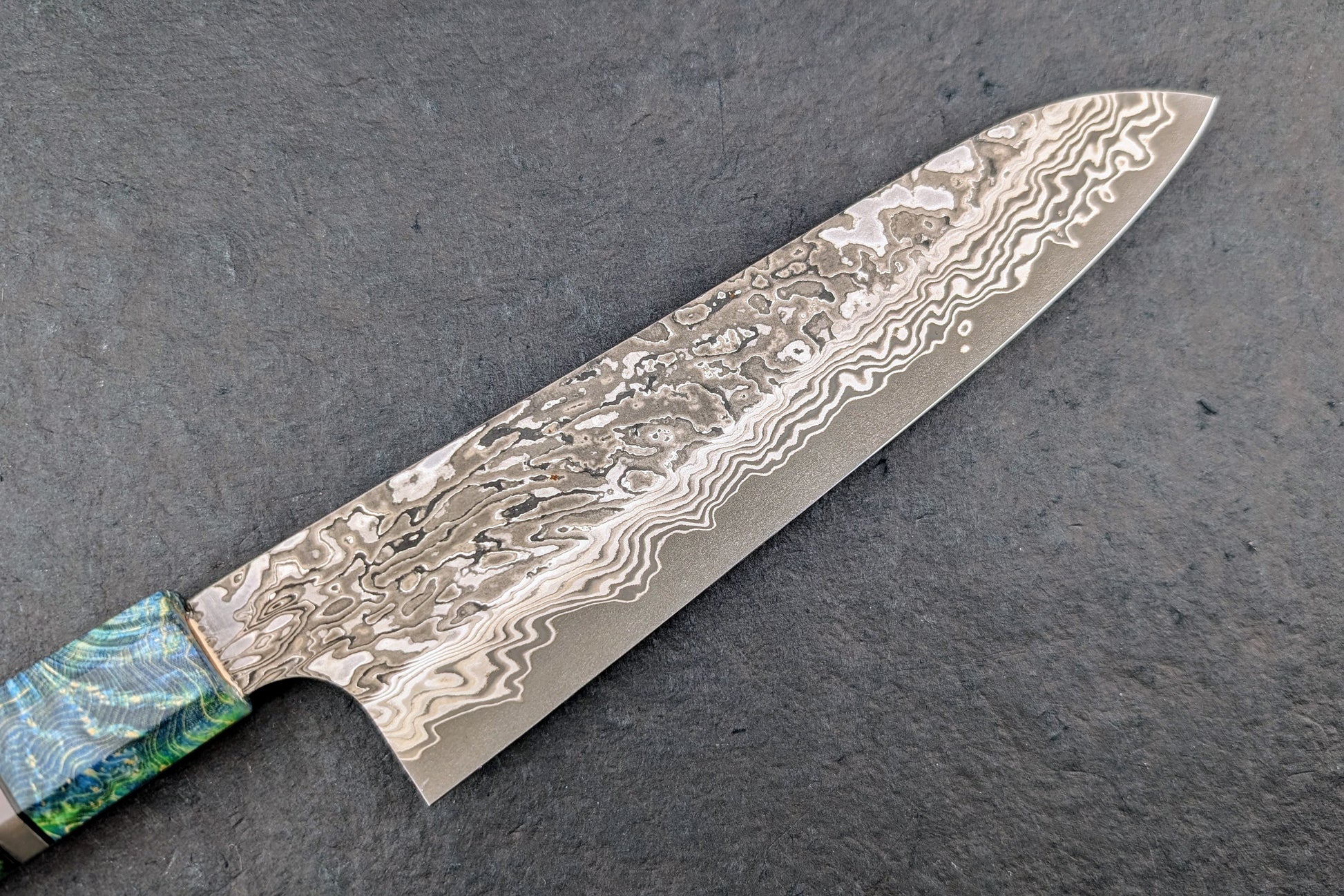 Nigara SLD Damascus Kurozome Gyuto 210mm from Nigara Hamono