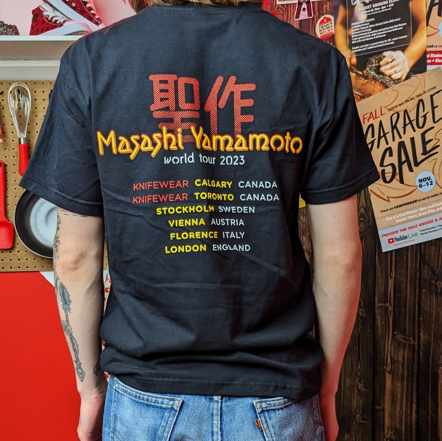 Masashi Yamamoto 10th Anniversary Tour Shirt from Knifewear Merch