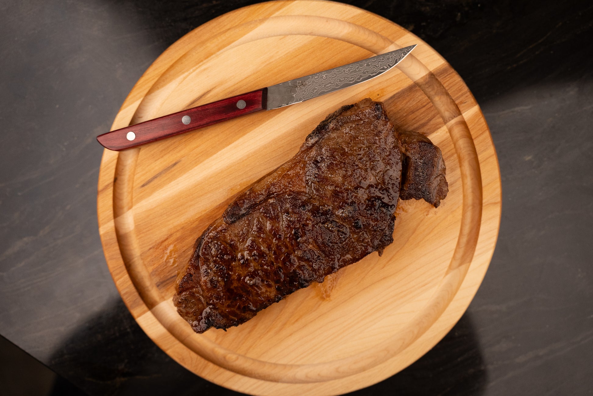 Tsunehisa AUS10 Damascus Steak Knife from Tsunehisa