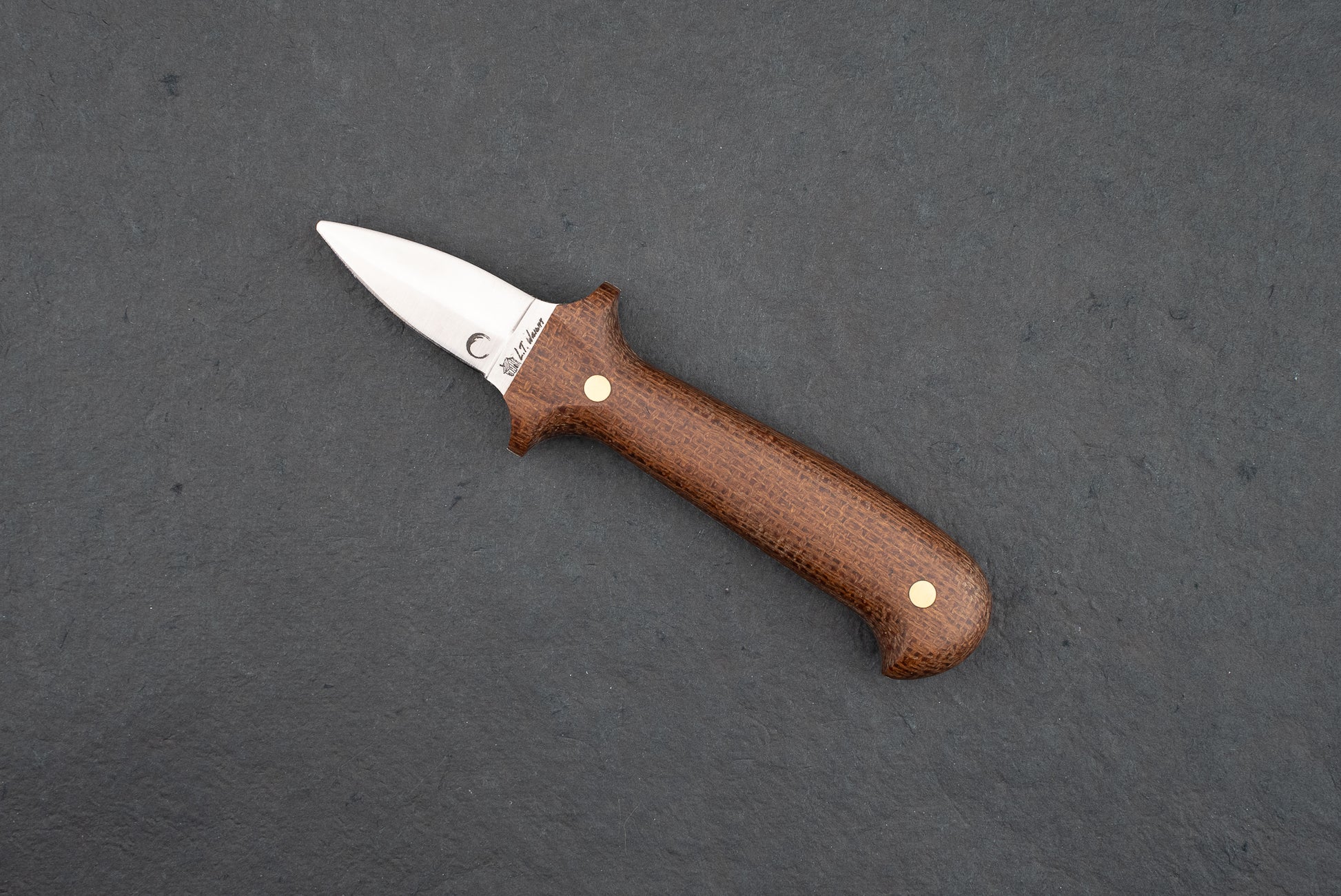Chef Paul Oyster Knife - Wild Harvest Series - LT Wright Hand Crafted Knives from Paul Rogalski