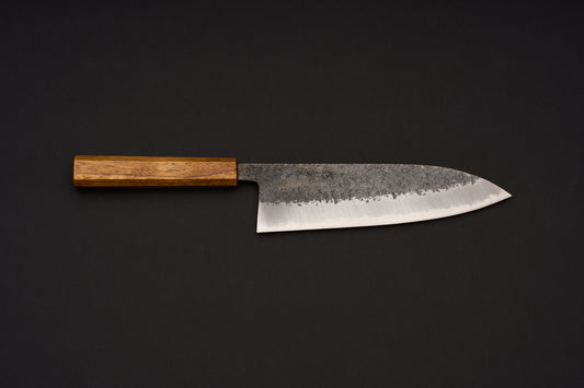 Sakai Kikumori Minomo Kajiya Aogami Kurouchi Tsuchime Gyuto 210mm