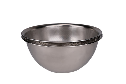 Shimoyama Stainless Steel 24cm Bowl and Strainer Set from Shimoyama
