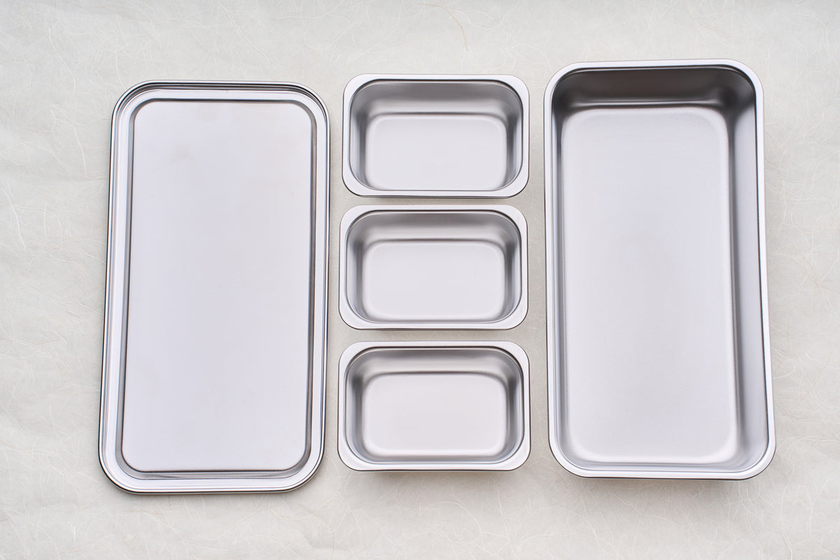 Shimoyama Stainless Yakumi Pan - 3 Compartments