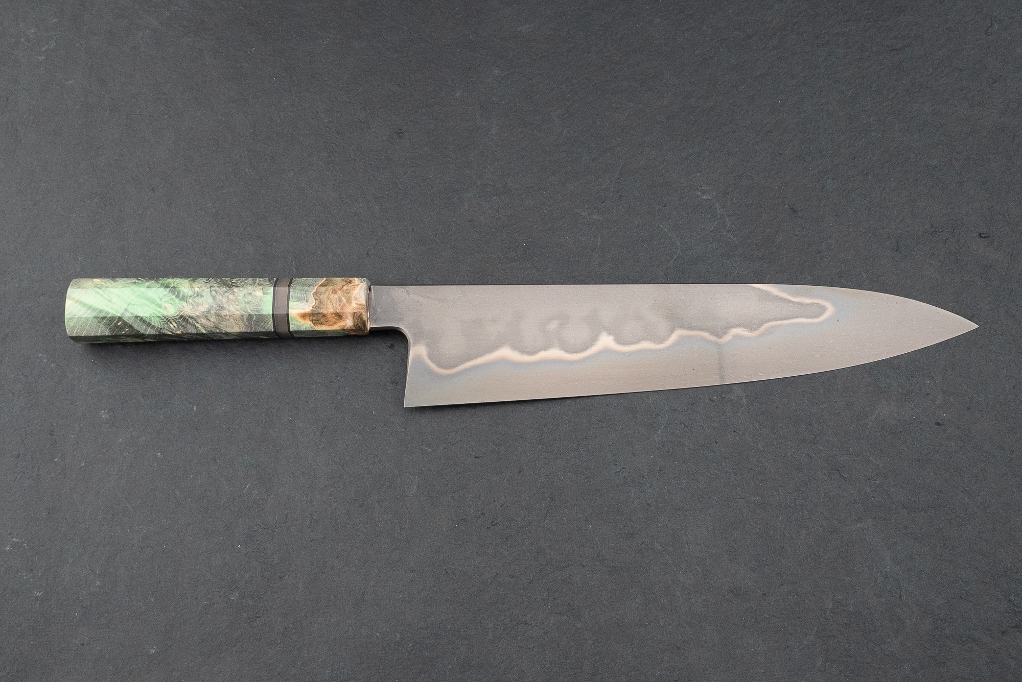 Shoichi Hashimoto Shiroichi Honyaki Metal Flow Gyuto 240mm from Shoichi Hashimoto