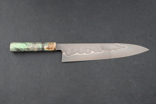 Shoichi Hashimoto Shiroichi Honyaki Metal Flow Gyuto 240mm from Shoichi Hashimoto