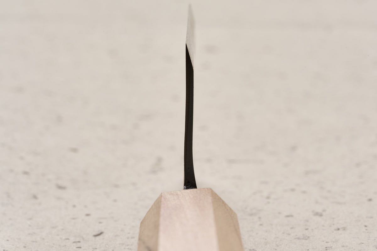 Suzuki Uchi Hamono Shirogami Kurouchi Left Handed Single Bevel Ko-Nakiri 65mm